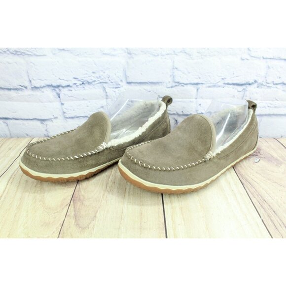 LL Bean Mountain Slippers Moccasin Dark Cement Size 10 M - Picture 2 of 9